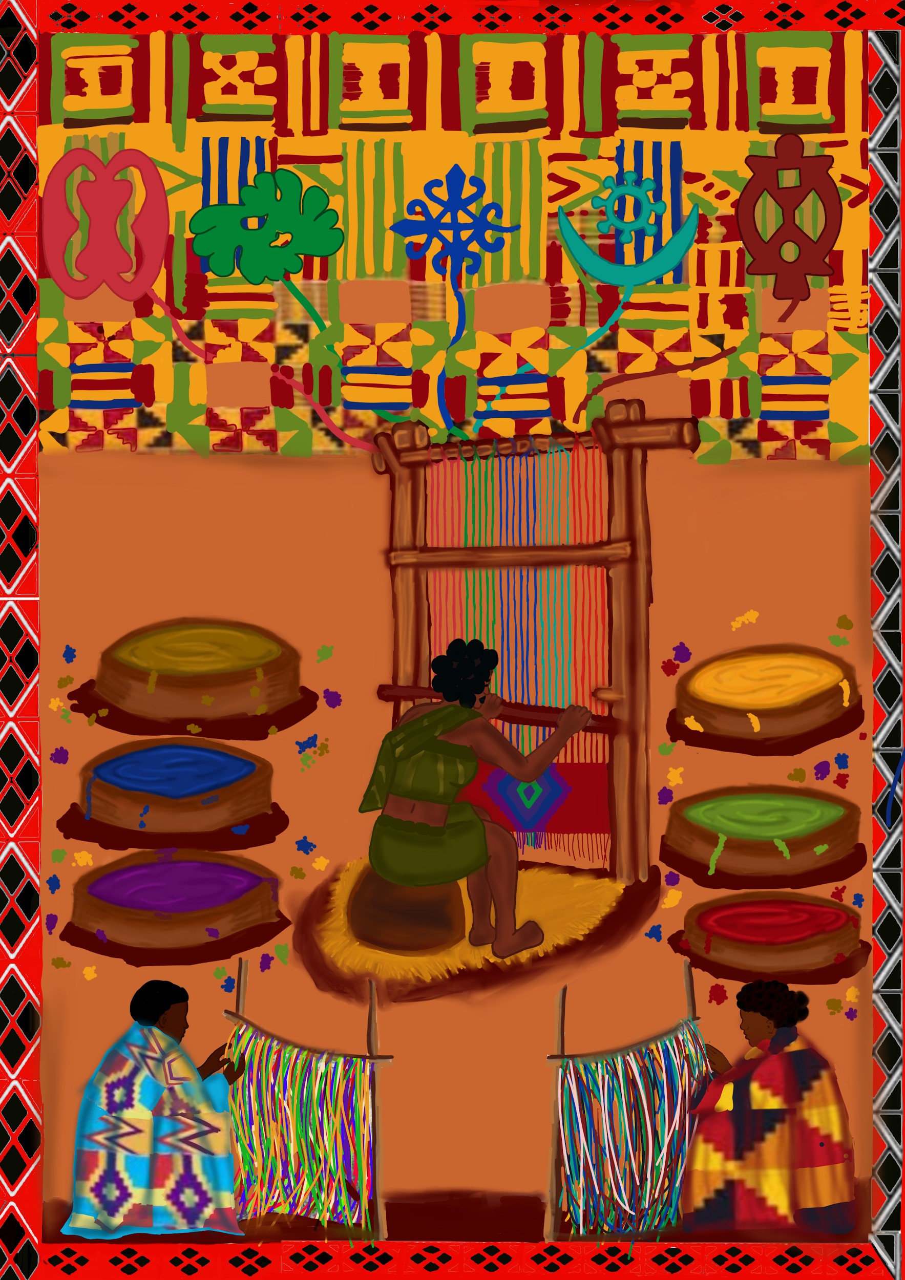 The kente weaver